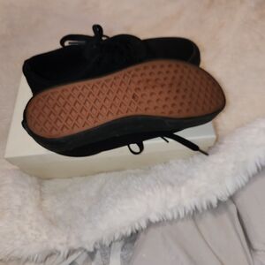 Vans Black Sneakers with Brown Sole